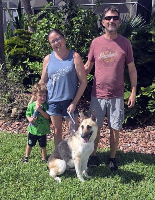 1929
SAMANTHA AKA IVY WITH NEW MOM JENNIFER AND DAD BRIAN DOG 1929
