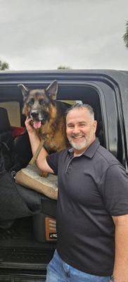 1867
STORM WITH NEW DAD MIKE DOG 1867
