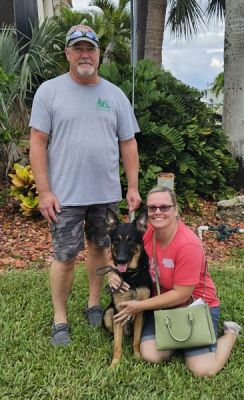 1705
ARNOLD WITH NEW MOM ANGIES AND DAD TONY DOG 1705
