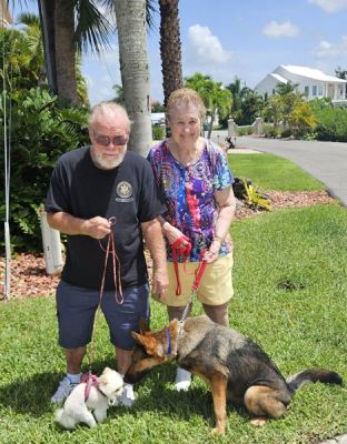 1707
MS BARKLEY WITH NEW SIS TIFFANY, MOM CAROL DAD STANLEY DOG 1707
