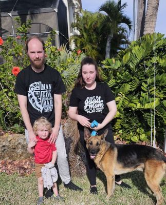 1854
MOOSE3 WITH NEW DAD JACOB AND MOM BROOKE DOG 1854
