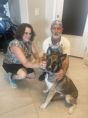 1806
WILLIW AKA MIKE WITH NEW DAD DOUG AND MOM DENESHA DOG 1806
