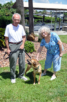 SUNSHINE WITH PAUL AND MOM MARTY  DOG 582 
