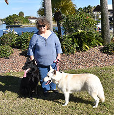 BELLA WITH NEW MOM SANDRA AND BROTHER DOG 671
