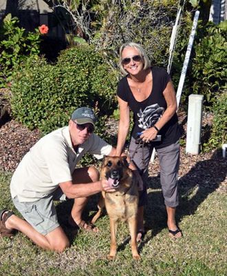 MONA WITH NEW MOM DONNA AND DAD MIKE  DOG 774 
