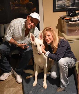 HARLEY WITH NEW MOM GAIL AND DAD RICK DOG 788
