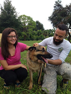 SHADOW WITH MOM GISSELLE AND DAD DANIEL DOG 607
