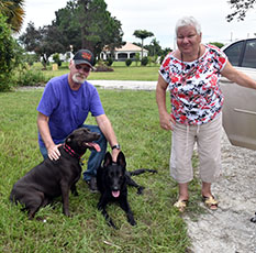 PIPER WITH NEW DAD HENRY, MOM MARY AND SIS APRIL DOG 609
