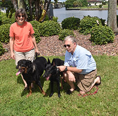 PUPPY PIPER WITH BROTHER ROCKY AND MOM JOANNE AND DAD DENNIS DOG 595
