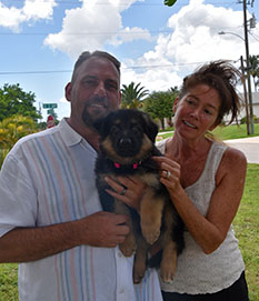 PUPPY RED WITH MOM GAIL AND DAD VINNY DOG 713
